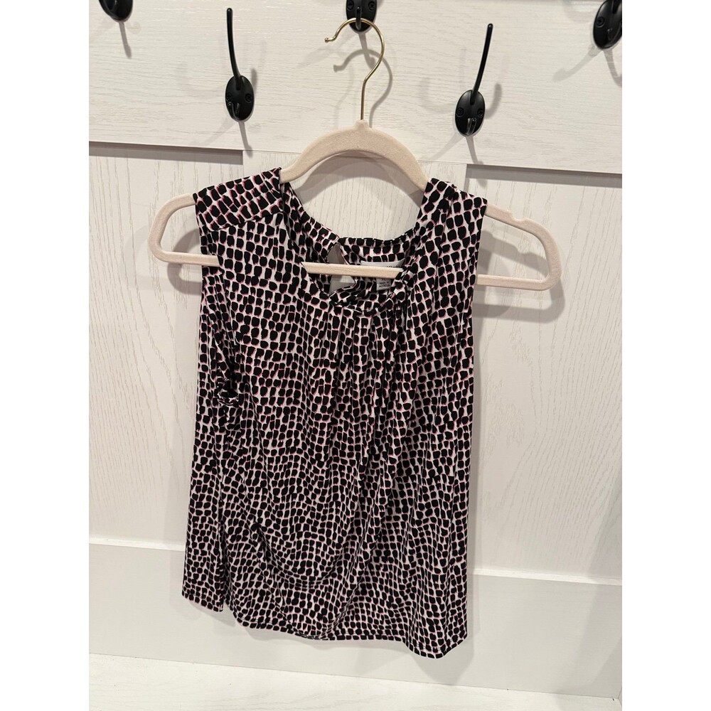 Calvin Klein size XL pink black white tank dressy